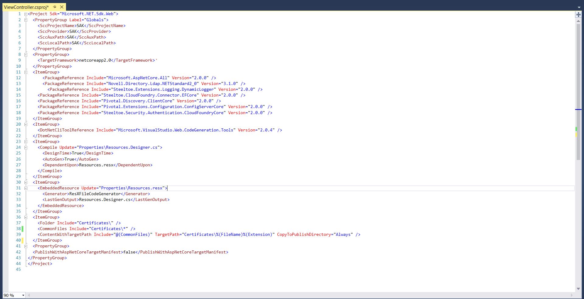 copying a file to the publish directory